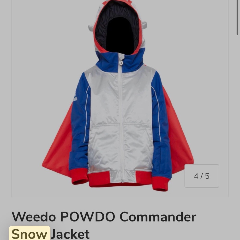 POWDO Commander Snow Jacket - Silver, Red, Blue